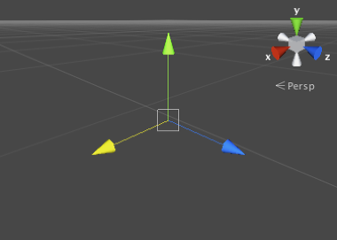 A Transform showing the selected (yellow) X axis