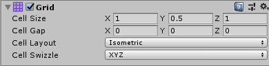 Grid with default Isometric Layout settings