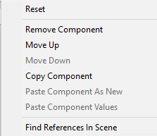 The Component Context Menu