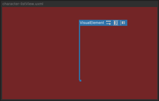 Background container with empty element inside