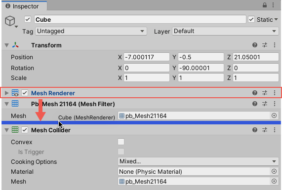 Reordering GameObject components in the Inspector by dragging and dropping