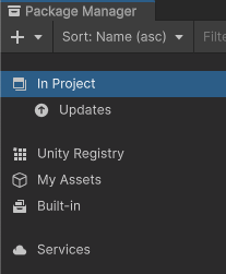 Switch the context to In Project