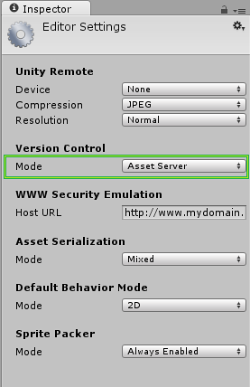 The <span class="doc-keyword">Version Control Settings</span>