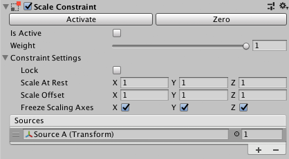 Scale Constraint 组件