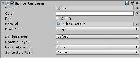 Sprite Renderer Inspector