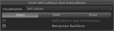 Cloth Self Collision And Intercollision 窗口