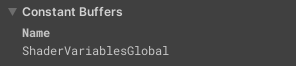 The Constant Buffers section of the Event Information Panel