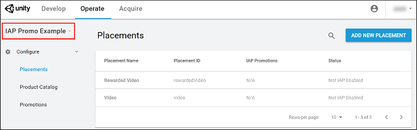 IAP Promo in the Developer Dashboard