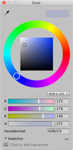 The Color Picker window