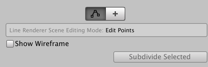 Line Renderer in Edit Points Scene Editing Mode