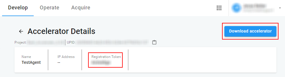 Download Accelerator from the developer dashboard.