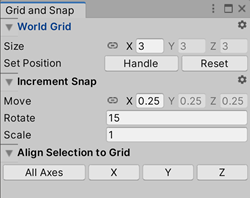 Grid and Snap の設定