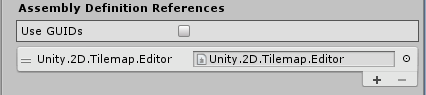 Tilemap Editor の Assembly Definition