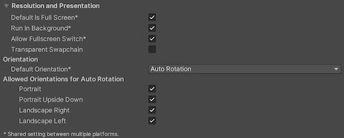 ユニバーサル Windows プラットフォームの Resolution and Presentation