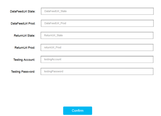 Input server information as shown in the table below