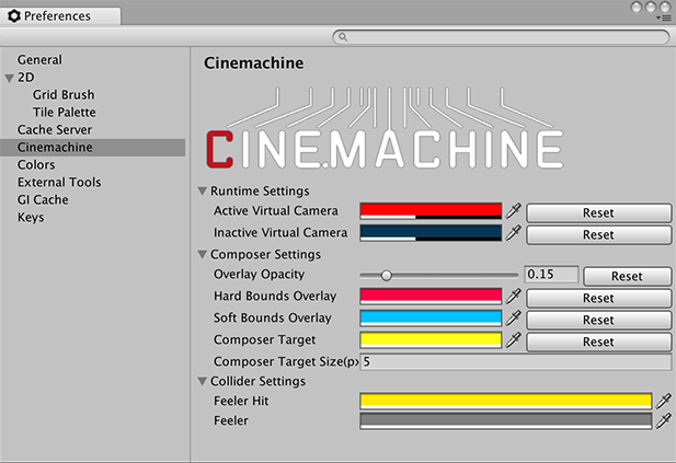 Package-specific preferences appear in the scope list