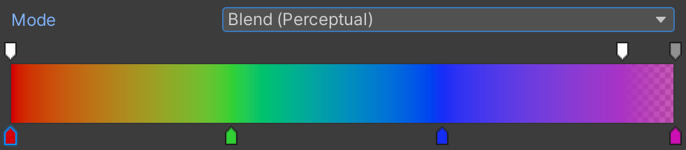 Perceptual blend 그레디언트 모드