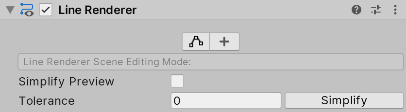 라인 렌더러 Simplify 컨트롤