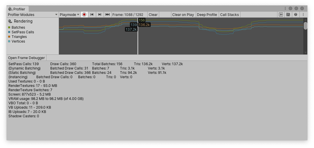 The Rendering Profiler module