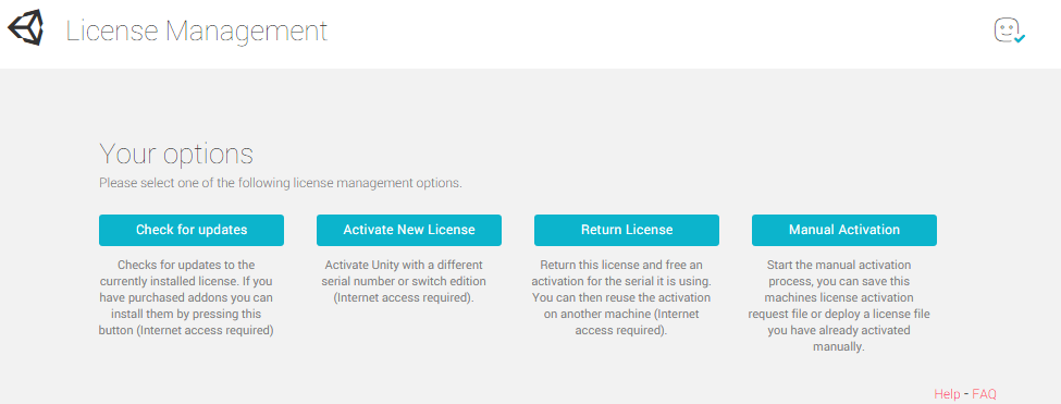 License Management Window