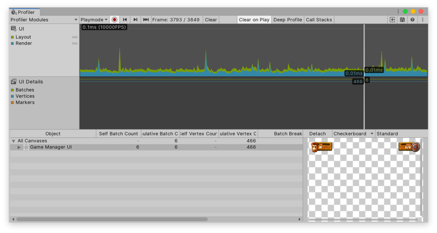 The UI and UI Details Profiler module